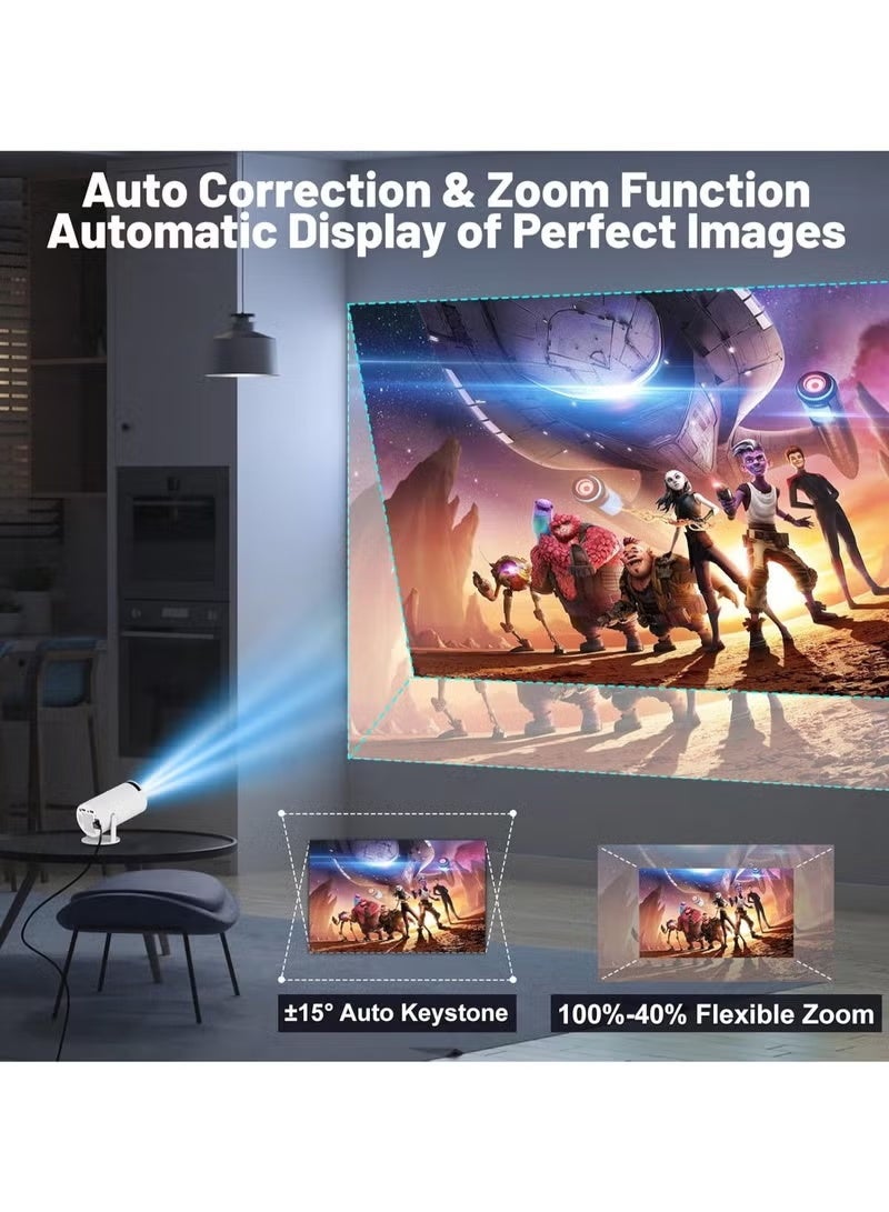 borrego Smart Full HD Mini Projector with WiFi & Android, Portable Home Cinema LED Projector, Spotlight HD Display, Wireless Screen Sharing, Movie & Gaming Compatible - Image 5